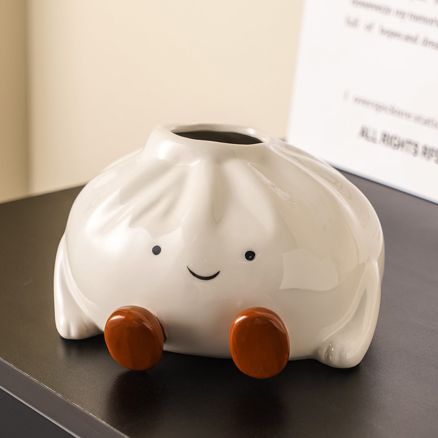 Cute Dumpling Tissue Box Cover - Ceramic Multi-Functional Holder