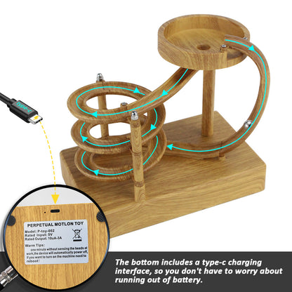 Perpetual Motion Wooden Marble Run