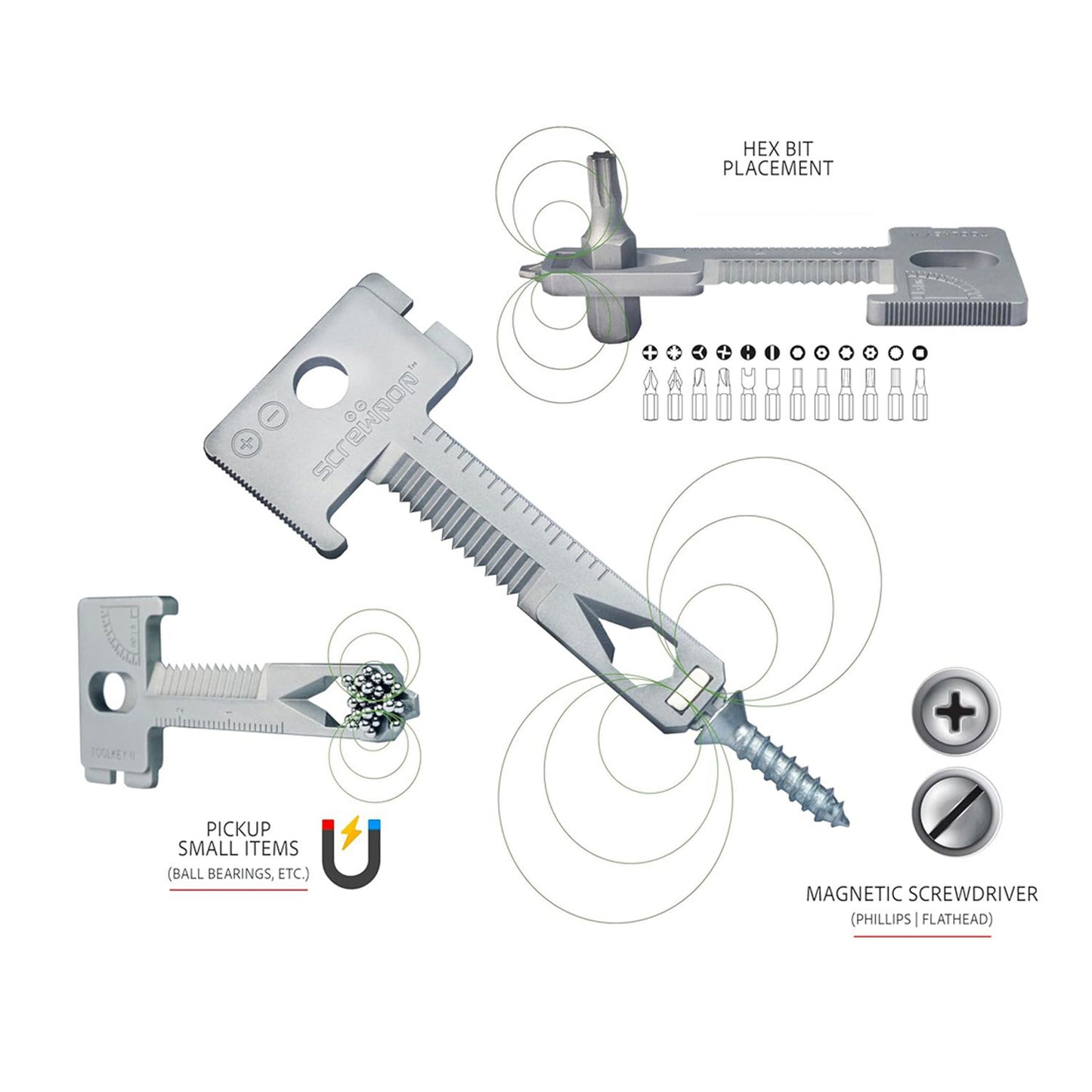 17-in-1 Multi-Tool Keychain Repair Tool