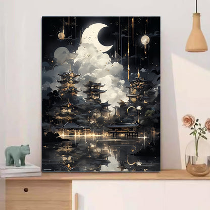DIY Paint by Numbers Landscape Kit | 30×40cm Canvas | Eco-Friendly Paints