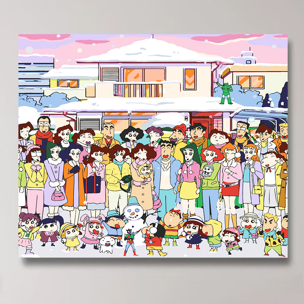 DIY Paint by Numbers Landscape Kit | 30×40cm Canvas | Eco-Friendly Paints