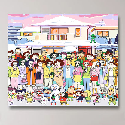 DIY Paint by Numbers Landscape Kit | 30×40cm Canvas | Eco-Friendly Paints