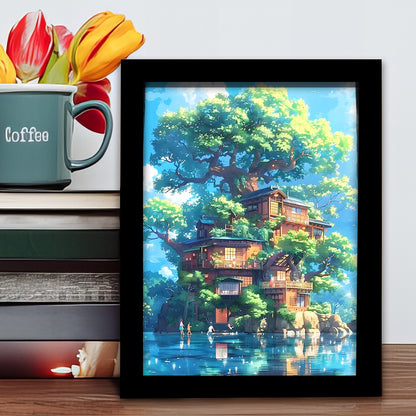 DIY Paint by Numbers Landscape Kit | 30×40cm Canvas | Eco-Friendly Paints