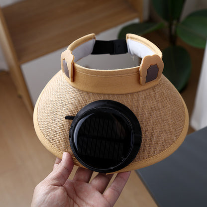 Kids Sun Hat with Built-In Cooling Fan – Buy 2 Get 20% Off