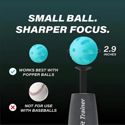 Pro Baseball Swing Hitting Trainer - Heavy-Duty Solo Batting Practice Tee, Portable Skill Improvement Equipment for Home Backyards & Field Training