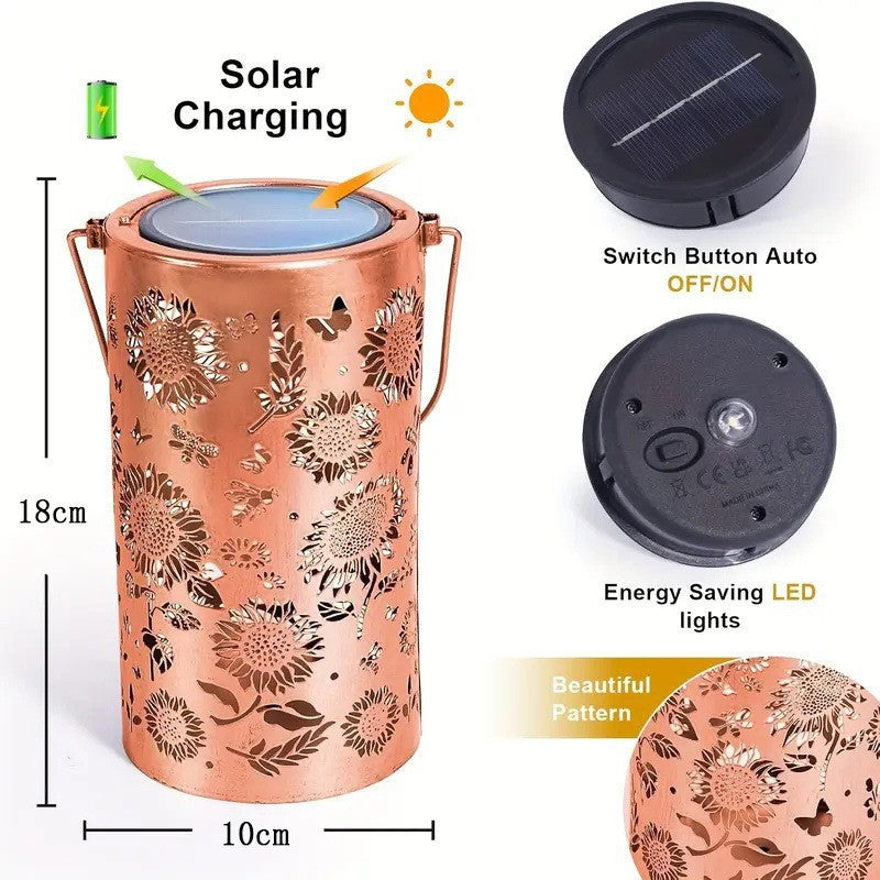 🔥Hot Sale 49% OFF -✨Colorful Sunflower Glow Solar Garden Lantern