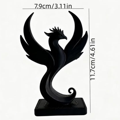 3D Printed Rebirth Phoenix Statue - Vibrant Fire Bird Mythical Figurine, Modern Living Room & Entryway Accent Decor, Unique Creative Gift