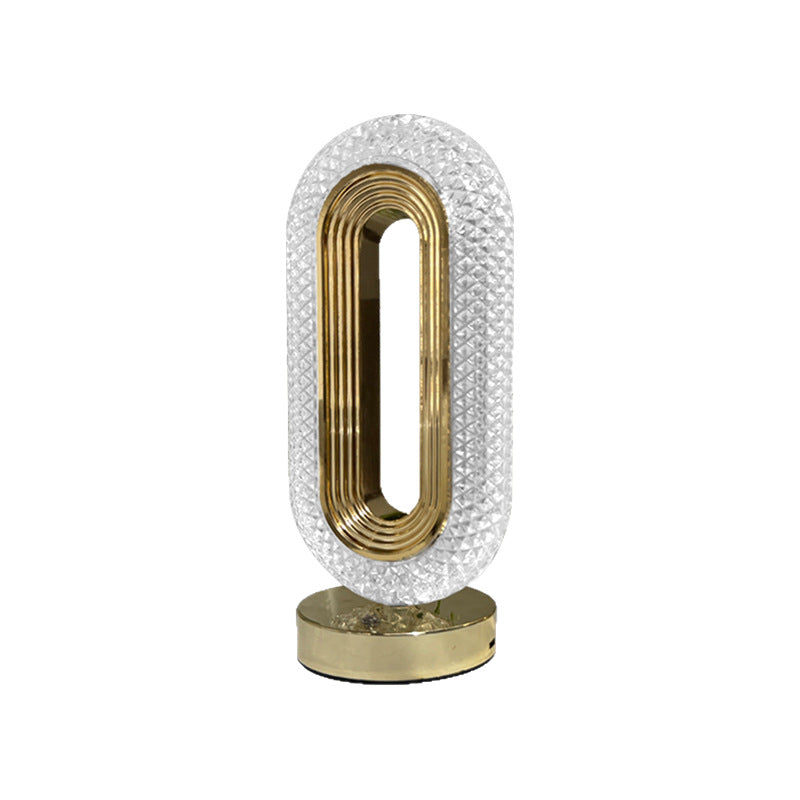 Crystal Track Ambient Light - Luxury Nightlight & Mood Lighting, Sunset/Water Ripple Effect Bedside Lamp