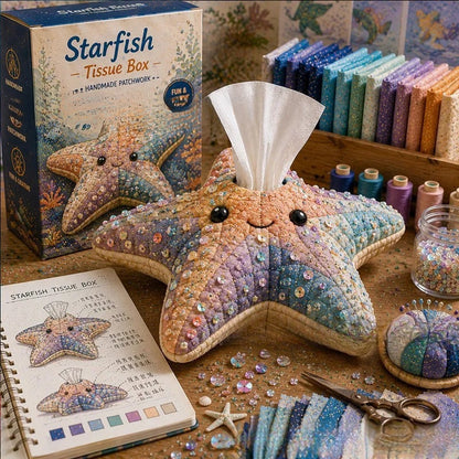 🐳 Animal DIY Tissue Box Kit – Stitch Your Own Ocean Friend & Add Charm to Your Home! 🧵