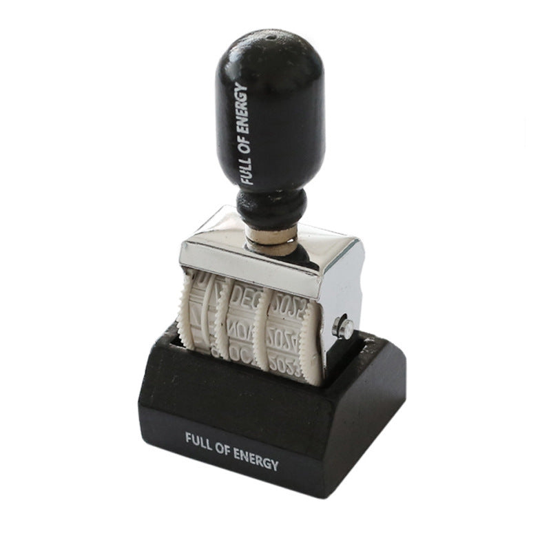Vintage Date Roller Stamp for Journaling