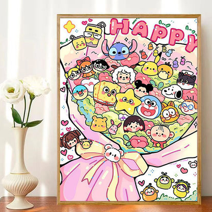 DIY Paint by Numbers Landscape Kit | 30×40cm Canvas | Eco-Friendly Paints