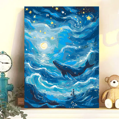 DIY Paint by Numbers Landscape Kit | 30×40cm Canvas | Eco-Friendly Paints