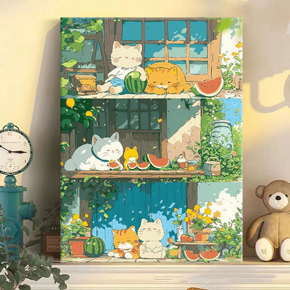 DIY Paint by Numbers Landscape Kit | 30×40cm Canvas | Eco-Friendly Paints