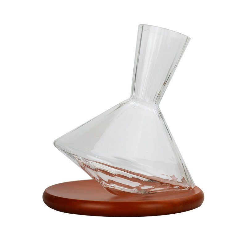 Self Aerating Wine Decanter with Spinning Base