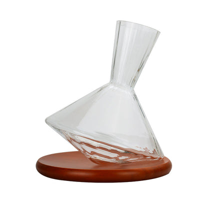 Self Aerating Wine Decanter with Spinning Base