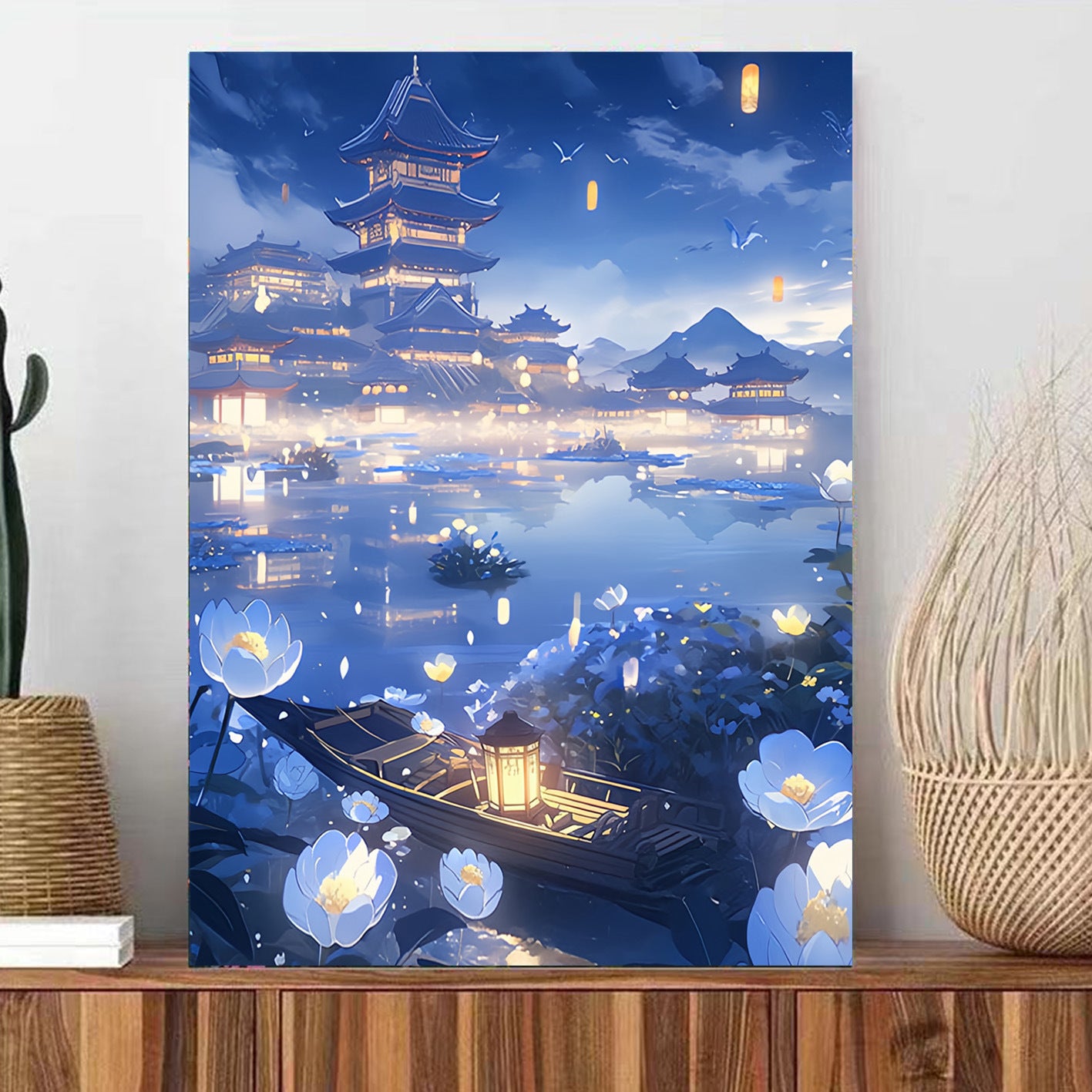 DIY Paint by Numbers Landscape Kit | 30×40cm Canvas | Eco-Friendly Paints