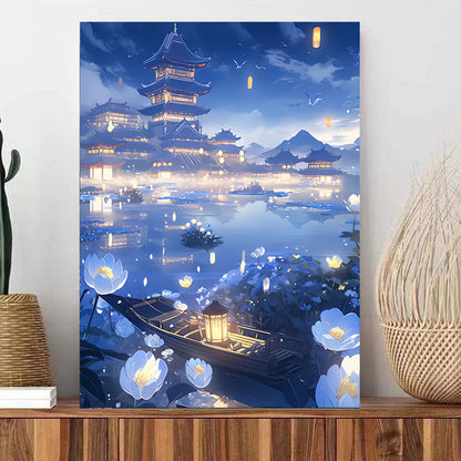 DIY Paint by Numbers Landscape Kit | 30×40cm Canvas | Eco-Friendly Paints