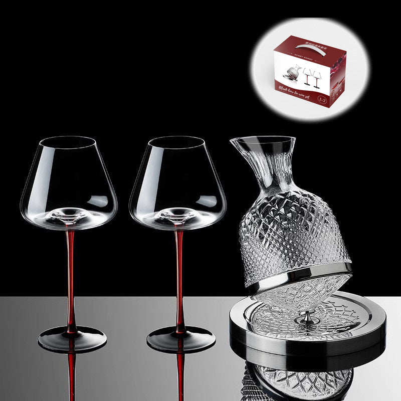 Spinning Wine Decanter and Glasses Set