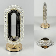 Crystal Track Ambient Light - Luxury Nightlight & Mood Lighting, Sunset/Water Ripple Effect Bedside Lamp