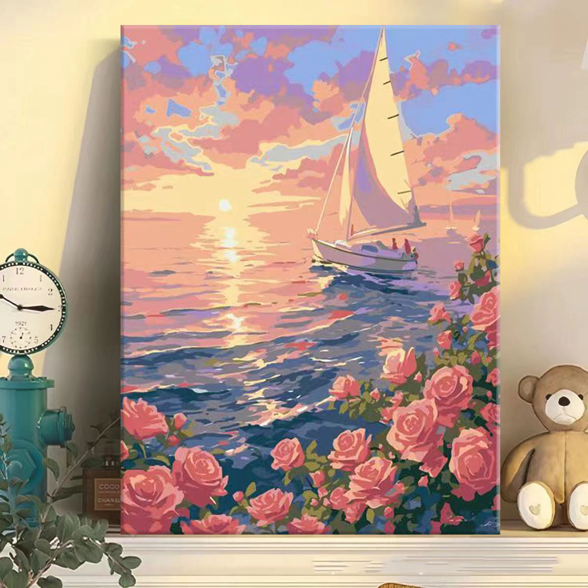 DIY Paint by Numbers Landscape Kit | 30×40cm Canvas | Eco-Friendly Paints