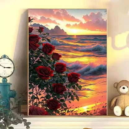 DIY Paint by Numbers Landscape Kit | 30×40cm Canvas | Eco-Friendly Paints
