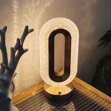 Crystal Track Ambient Light - Luxury Nightlight & Mood Lighting, Sunset/Water Ripple Effect Bedside Lamp
