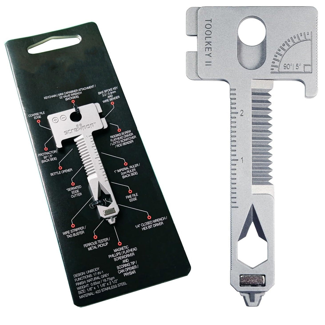 17-in-1 Multi-Tool Keychain Repair Tool