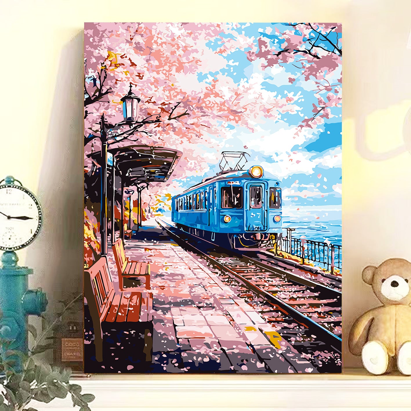 DIY Paint by Numbers Landscape Kit | 30×40cm Canvas | Eco-Friendly Paints
