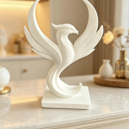 3D Printed Rebirth Phoenix Statue - Vibrant Fire Bird Mythical Figurine, Modern Living Room & Entryway Accent Decor, Unique Creative Gift