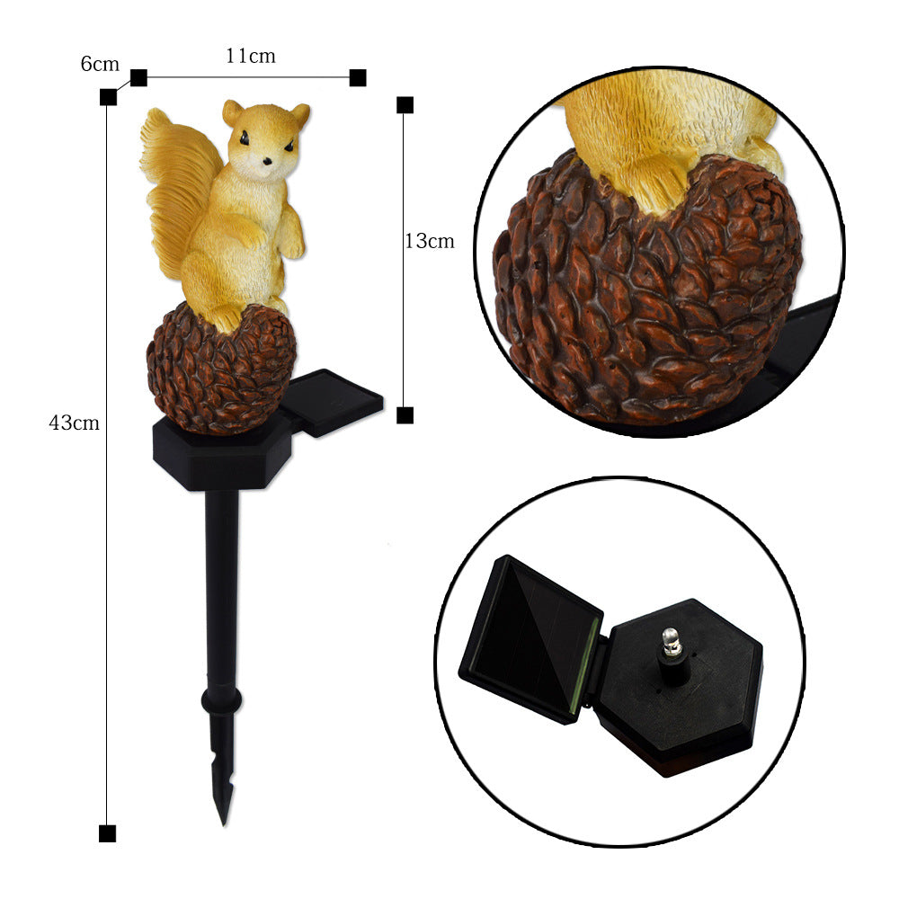 🎁Last Day Sale 49% OFF - Whimsical Solar Powered Squirrel Garden Decor
