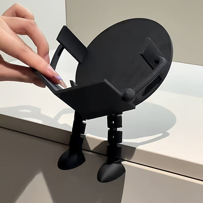 Funny Reading Little Man Toilet Paper Stand - Whimsical Bathroom Roll Tissue Holder, Creative Desktop Shelf Sitter Ornament & Novelty Gift