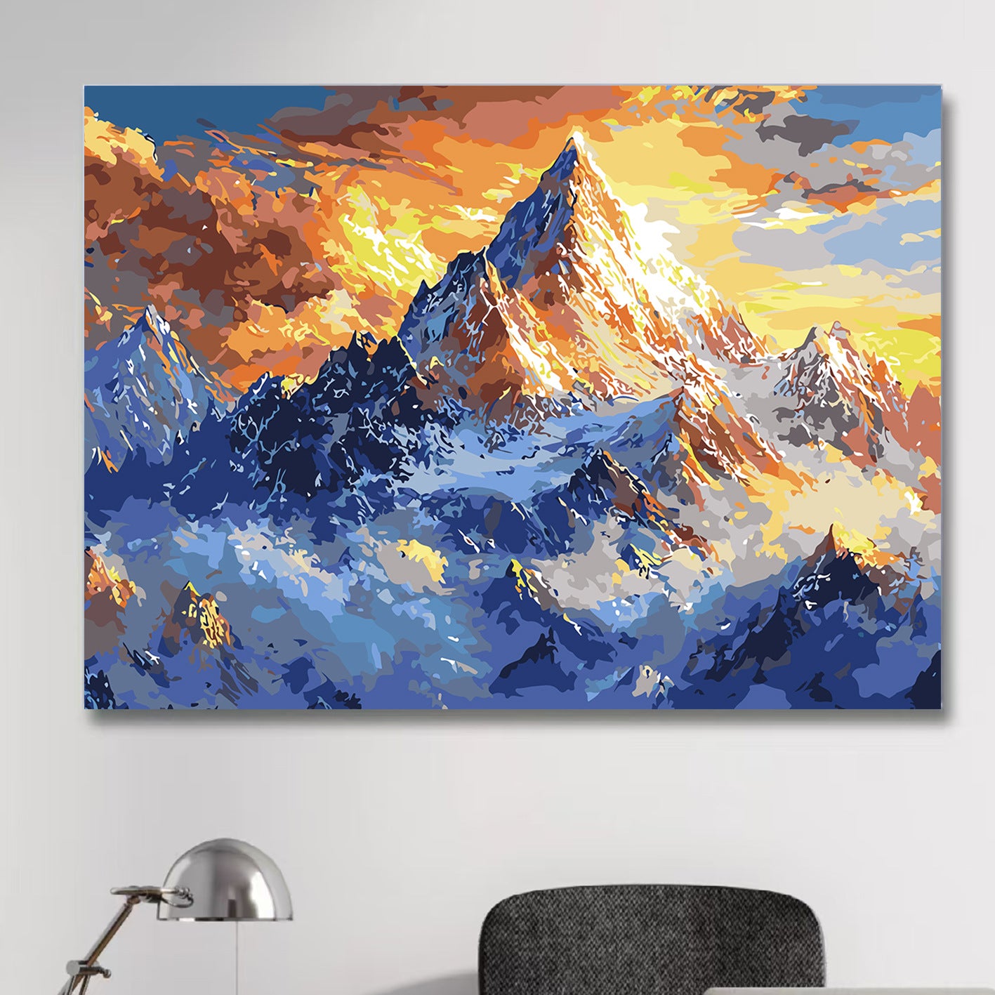 DIY Paint by Numbers Landscape Kit | 30×40cm Canvas | Eco-Friendly Paints