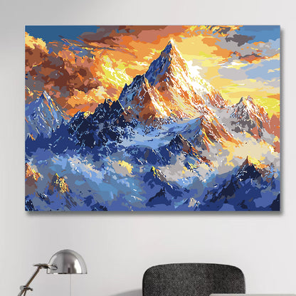 DIY Paint by Numbers Landscape Kit | 30×40cm Canvas | Eco-Friendly Paints