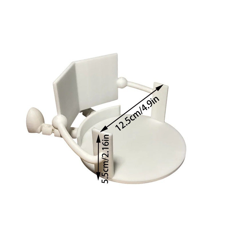 Funny Reading Little Man Toilet Paper Stand - Whimsical Bathroom Roll Tissue Holder, Creative Desktop Shelf Sitter Ornament & Novelty Gift