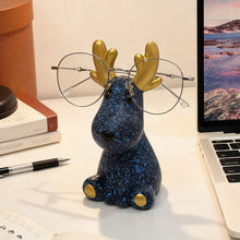Whimsical Reindeer Glasses Holder - Adorable Deer Animal Eyewear Display Stand, Creative Office & Nightstand Desktop Ornament, Unique Gift for Coworkers