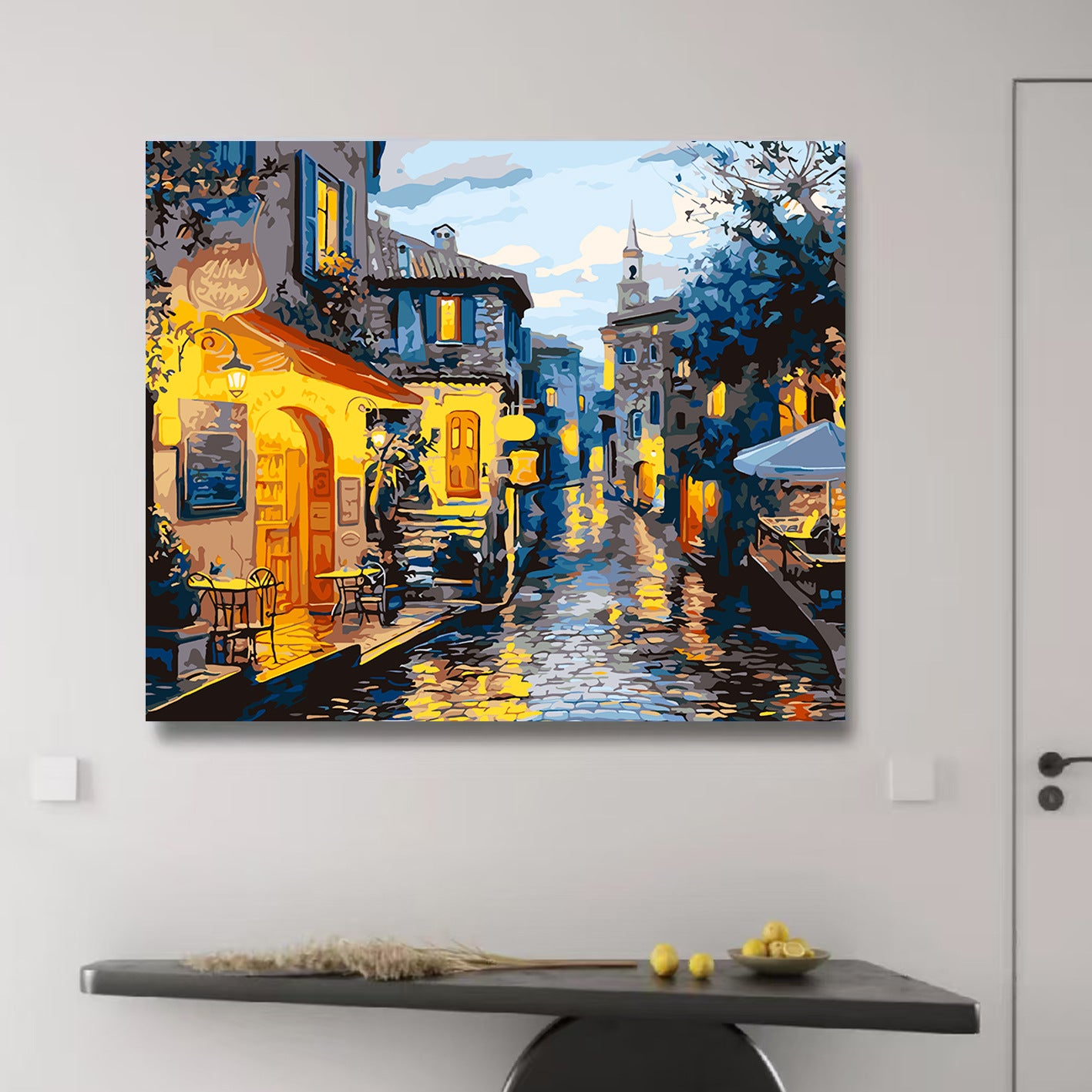 DIY Paint by Numbers Landscape Kit | 30×40cm Canvas | Eco-Friendly Paints