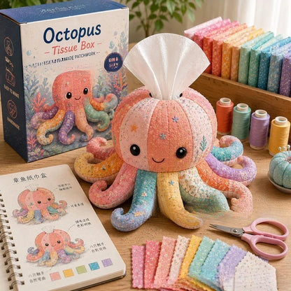 🐳 Animal DIY Tissue Box Kit – Stitch Your Own Ocean Friend & Add Charm to Your Home! 🧵