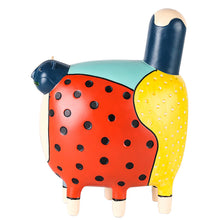 Modern Colorful Polka Dot Cat Figurine Decor