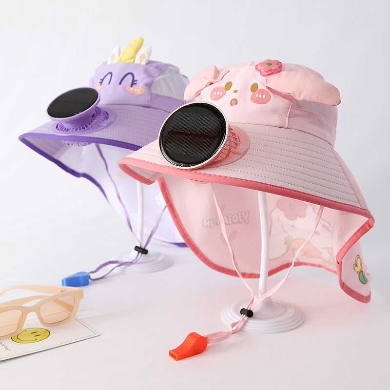 Kids Sun Hat with Built-In Cooling Fan – Buy 2 Get 20% Off