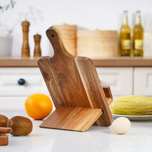 Solid Wood Menu Stand – Rustic Tabletop Recipe Holder & Restaurant Menu Display Stand for Cafe, Bar & Home