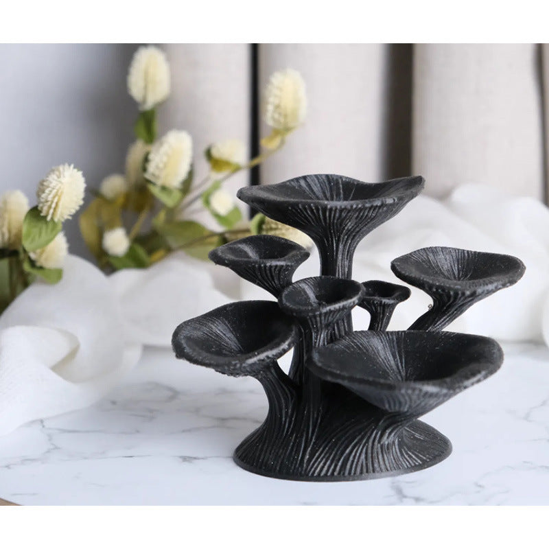 Fairycore Mystic Mushroom Jewelry Stand - Enchanting Toadstool Earring Trunk & Necklace Organizer, Quirky Vanity Table Decor, Creative Gift for Her