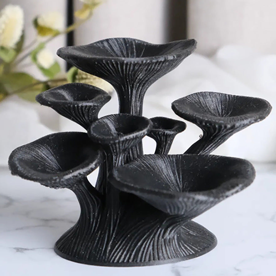 Fairycore Mystic Mushroom Jewelry Stand - Enchanting Toadstool Earring Trunk & Necklace Organizer, Quirky Vanity Table Decor, Creative Gift for Her