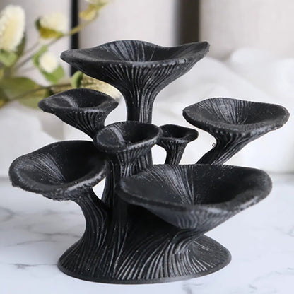 Fairycore Mystic Mushroom Jewelry Stand - Enchanting Toadstool Earring Trunk & Necklace Organizer, Quirky Vanity Table Decor, Creative Gift for Her