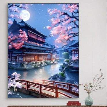 DIY Paint by Numbers Landscape Kit | 30×40cm Canvas | Eco-Friendly Paints