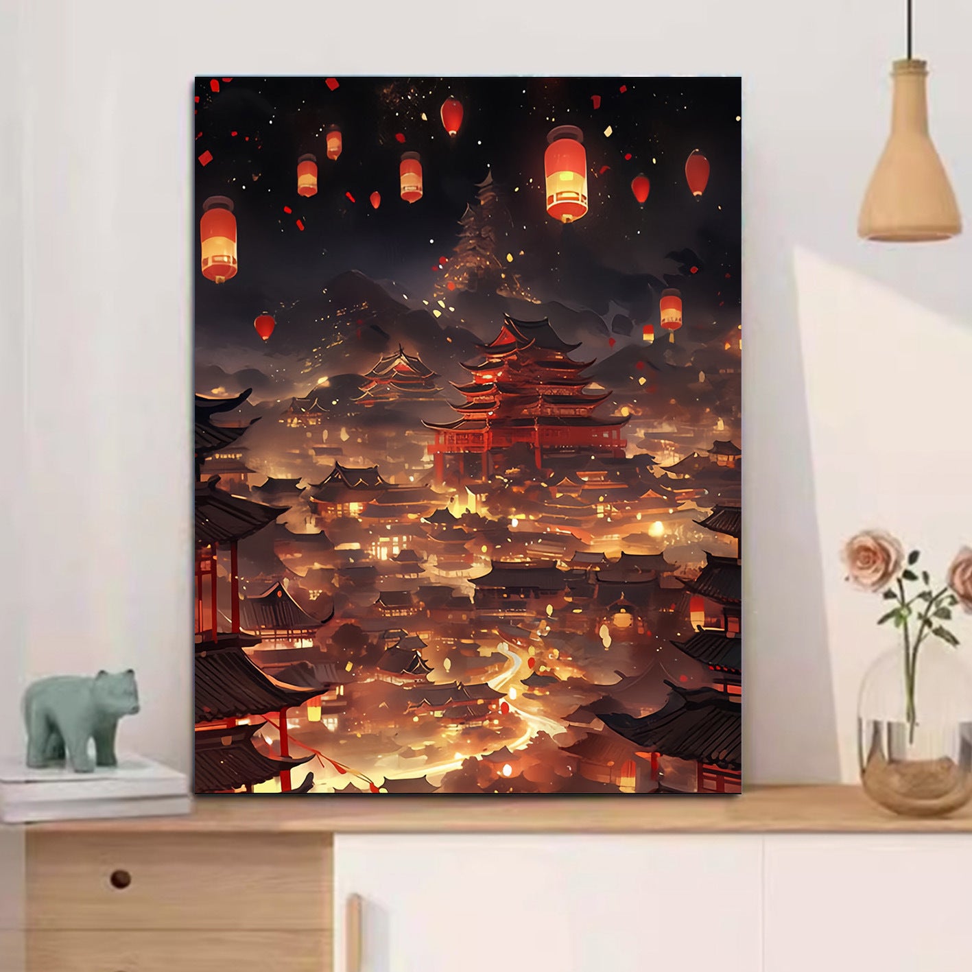DIY Paint by Numbers Landscape Kit | 30×40cm Canvas | Eco-Friendly Paints