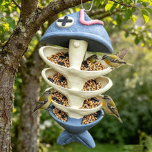 Fish Bone Hanging Bird Feeder – Unique Garden Decor That Attracts Hummingbirds & Wild Birds