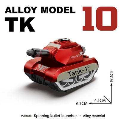 Cute Q-Style Army Tank 🚀 Pull Back Toy Model Perfect Birthday Gift for Boys