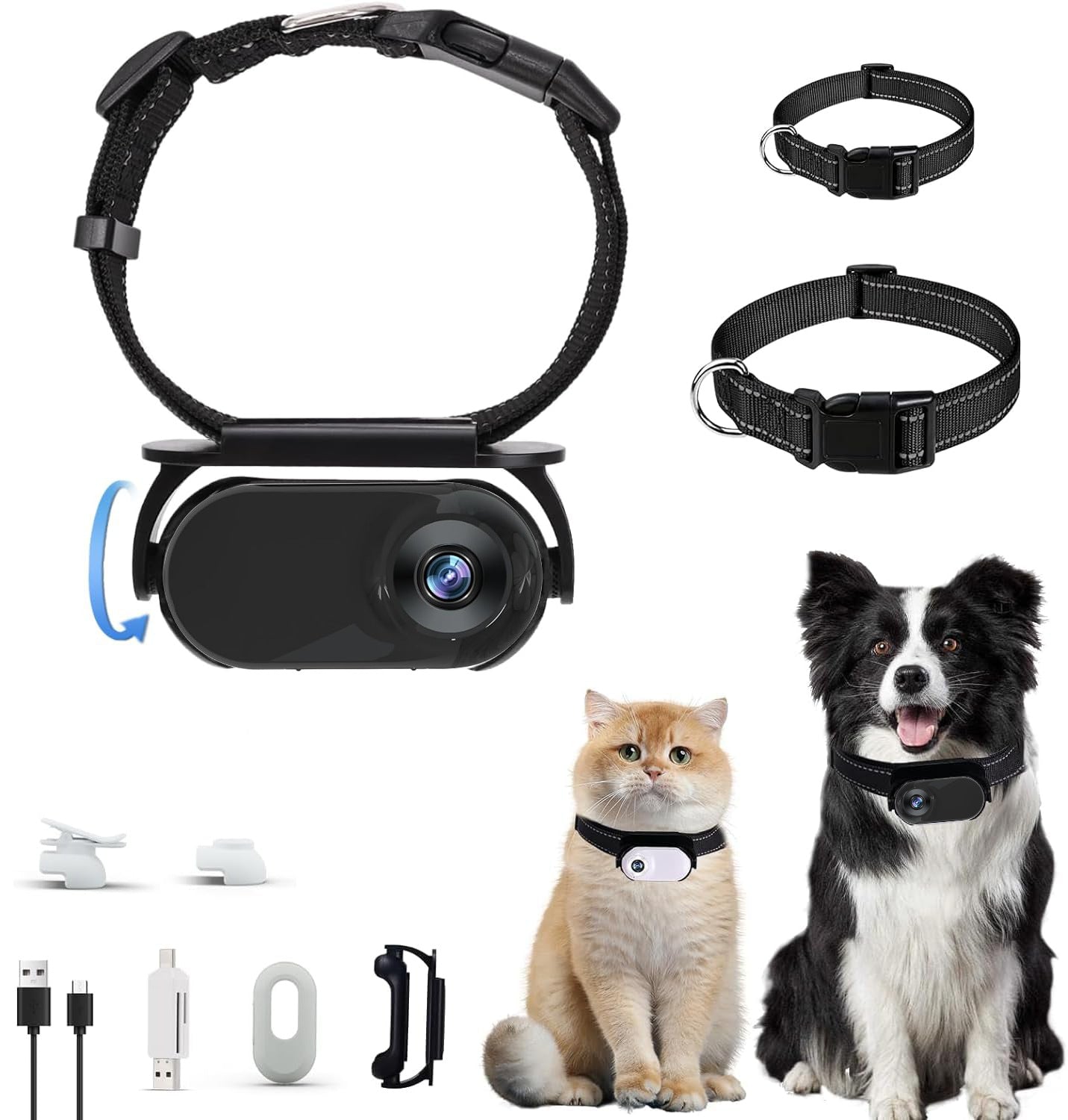 World Through Their Eyes - Mini Pet POV Camera, Ultra-Lightweight Thumb Cam for Dogs & Cats