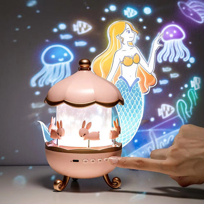 Free shipping Baby Night Light Projector with White Noise & 21 Colors & 15 Films