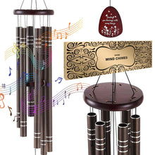 Wind Chimes for Outside,  1067 mm, Deep Tone Wind Chimes with 6 Tubes, Unique Large Memorial Wind Chimes for Anniversary, Grace Outdoor Decor for Your Patio, Porch, Garden & Backyard, Dark Brown